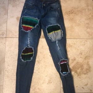 Lucky and blessed capris